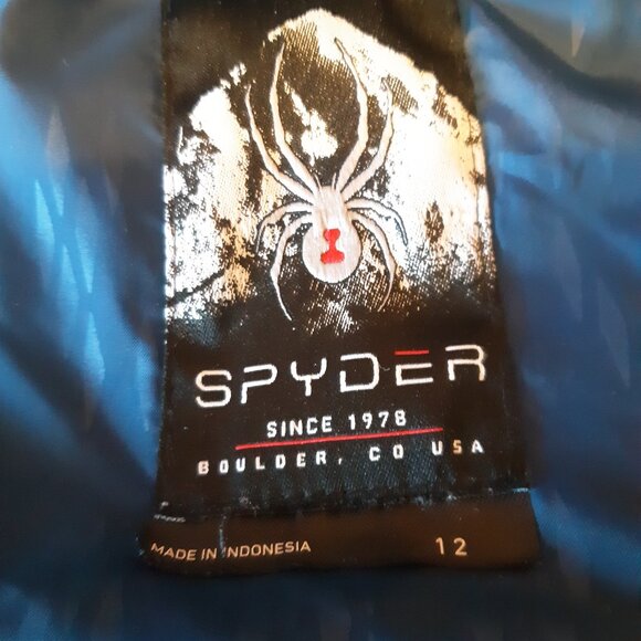 Ladies Royal Blue Spyder gortex ski jacket - no hood - Size 12 - Picture 2 of 14